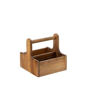 Cesta de Almacenamiento Rústica de Madera con Asa, Caja Organizadora de Madera Hecha a Mano al por Mayor para Cocina, Jardín y Decoración del Hogar - Product Image 6