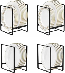 Support de rangement pour plaques de poids en métal noir, type A, double niveau, design élégant en forme d'arbre, pour haltères et disques - Product Image 6