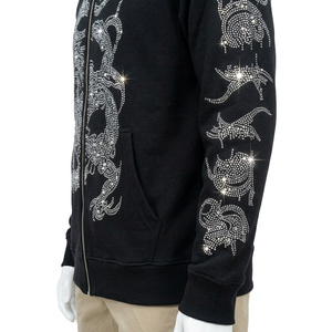Sudadera con Pedrería Personalizada para Hombre y Mujer, Sudadera de Lujo Brillante, Ropa de Calle, Sudadera de Invierno de Forro Polar, Atuendo Informal - Product Image 3