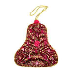 กระดิ่งคริสต์มาสขนาดใหญ่ 11 ซม. ผลิตในอินเดีย ปักลายด้วยมือ สำหรับตกแต่งบ้านในช่วงเทศกาล - Product Image 1