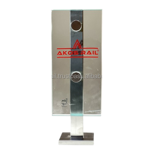 Bu lông an toàn giữ Tấm đế hình chữ nhật palledium 8 inch cho hệ thống 316 thép không gỉ trong công trình cầu thang trung tâm - Product Image 1