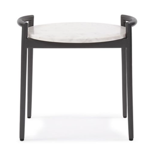 Table basse moderne aspect marbre, table d'appoint en métal, table d'appoint à structure en fer pour salon, chambre à coucher, meubles de salon, prix bas - Product Image 1