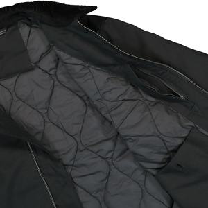 Chaqueta de trabajo de lona de algodón 100% de alta calidad, chaqueta de lona de algodón de diseño transpirable con logotipo personalizado de talla grande para hombres - Product Image 3