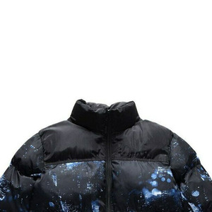 Chaqueta Acolchada Impermeable con Capucha para Hombre, con Logotipo en la Parte Delantera y Cierre de Cremallera, Abrigo Casual de Invierno - Product Image 4