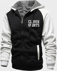 Heavyweight Mens Zip Up Hoodie DTG Print Custom Logo Thermal Fleece <b>Lined</b> Winter <b>Coat</b> Custom Streetwear Wholesale OEM ODM - Product Image 1