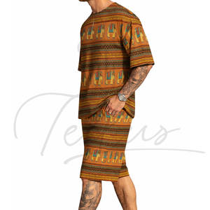 Ensemble de shorts et chemise décontractés légers en lin pour hommes, collection été 2026, tenue de plage personnalisée, vente en gros - Product Image 4