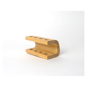 Dark Solid Wood Toothbrush and <b>Toothpaste</b> Rack <b>Holder</b> in Classic Style Modern Bathroom Accessories - Product Image 5