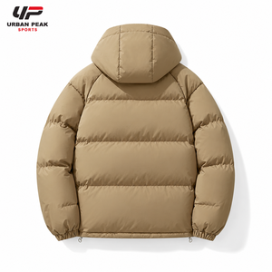 Chaqueta de plumón para hombre de alta calidad con detalles refinados en el cuello, cremallera frontal segura y diseño cómodo para el invierno. - Product Image 3