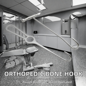 ตะขอเกี่ยวกระดูกขายดีที่สุด ตะขอเกี่ยวกระดูกแบบแมนนวล สแตนเลสสตีล ตะขอเกี่ยวกระดูกสำหรับศัลยกรรมกระดูก ได้รับการรับรองมาตรฐาน CE บริการ OEM คุณภาพสูง ตะขอเกี่ยวกระดูกรับประกัน 1 ปี - Product Image 2