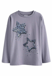 Camiseta de Algodón Crema con Estampado de Estrellas de Mar Coloridas, de Moda, Manga Corta, Cuello Redondo, Informal, para Mujer, Ropa de Playa, Verano - Product Image 2