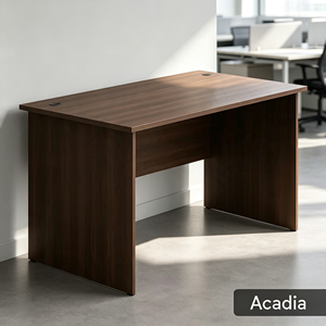 Bureau de travail modulaire rectangulaire en bois d'érable, design minimaliste moderne, durable et réglable, pour bureau à domicile - Product Image 1