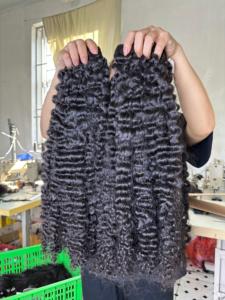 Bundles bouclés birmans bruts non transformés de haute qualité de 8 à 40 pouces 100% extensions de cheveux birmans alignés sur les cuticules - Product Image 4