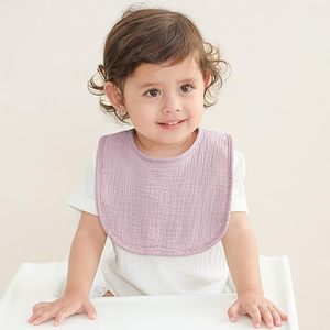 Bavoirs pour bébé en bambou 100% premium - Bavoirs anti-bave luxueusement doux à couverture intégrale, couleurs neutres pour nouveau-nés - Product Image 4