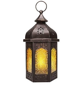 Nuevo diseño de faroles de metal marroquíes para decoración del hogar, portavelas y faroles de metal con acabado en color marrón. - Product Image 1