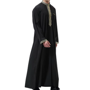 Vente chaude : Robe musulmane en polyester respirant, séchage rapide, légère, de haute qualité, tenue décontractée, nouvelle mode, vêtements islamiques, Thobes - Product Image 2
