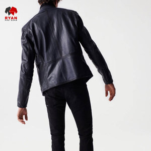 Veste en cuir sur mesure Ryan Pro Gear pour hommes avec logo personnalisé, design ODM - Product Image 3