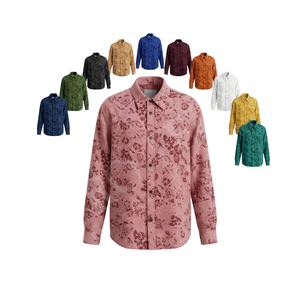 Camisa de Vestir con Botones y Estampado Floral para Todas las Temporadas, Diseño Floral a Cuadros Personalizado, Estilo Casual y Cómodo - Product Image 1