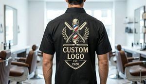 Bata de Barbero con Logotipo Personalizado - Product Image 1