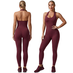 Combinaison de yoga en gros pour femmes, combinaison de compression pour la natation, combinaison moulante longue pour l'exercice et la gym - Product Image 1
