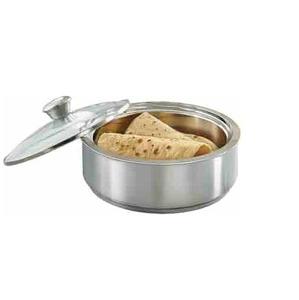 design stainless steel hot pot silver chapati rice box keep food warm & fresh casserole cookware home <b>kitchen</b> restaurant - Product Image 1