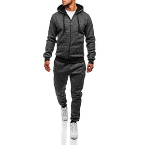 Survêtements en molleton de haute qualité pour hommes, vêtements de sport athlétiques, sweat à capuche zippé, pantalon de jogging, ensemble deux pièces surdimensionné - Product Image 6
