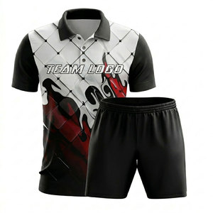 เสื้อเจอร์ซีย์แบดมินตันและพิคเคิลบอลแบบสั่งทำคุณภาพสูง ระบายอากาศได้ดี พร้อมปักชื่อทีม ผลิตจากโพลีเอสเตอร์ 100% แขนสั้นสำหรับผู้ชาย เหมาะสำหรับฤดูร้อน - Product Image 5