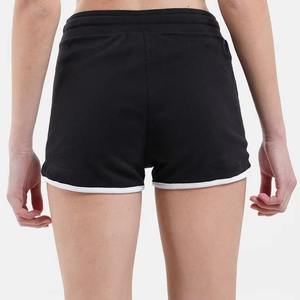 Shorts tricotés pour femmes, taille mi-haute, couleur unie, avec poches, fermeture à cordon, coupe décontractée, respirants, pour l'entraînement - Product Image 2