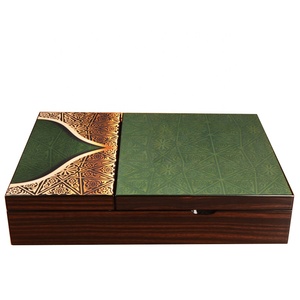 Caja de Regalo de Madera para Chocolate, de Lujo, con Acabado Brillante, Hecha a Mano con Material MDF, con Logotipo Personalizado Estampado y Color Personalizable - Product Image 1