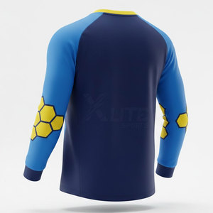 Jersey de Portero de Manga Larga de Talla Grande, Calidad Profesional, Uniforme de Fútbol 100% Poliéster para Partidos y Entrenamientos - Product Image 4