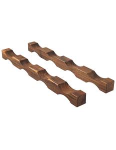 Estante de madera para vinos, clásico, adecuado para mostrador de bar, mesa, eventos, fiestas y clubes, organizador de exhibición, de la India. - Product Image 1