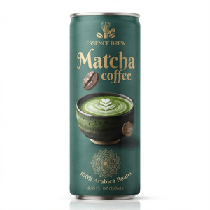 Bebida de Café Matcha Premium de Fábrica, 250 ml |   Marca Privada Disponible - Product Image 1