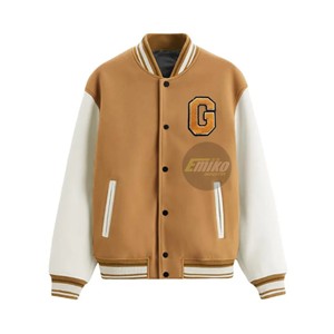 Chaqueta Universitaria de Moda 2026, Chaquetas de Béisbol Universitarias Personalizadas OEM/ODM, Precio de Fábrica, Chaqueta Universitaria de Lana y Cuero - Product Image 5