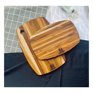 Tábuas de cozinha versáteis de madeira do Vietnã para cortar, fatiar, servir e preparar alimentos em restaurantes. - Product Image 5