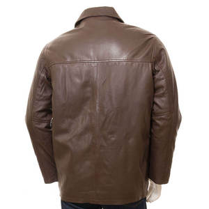 Fashionable Genuine Leather Canvas <b>Jacket</b> for Men OEM Wholesale Custom Design Comfortable Stylish Casual Street Winter High - Product Image 2