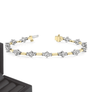 Bracelet jonc en moissanite, style diamant glacé, avec moissanite VVS, pour l'exportation en gros - Product Image 6