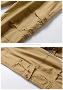 กางเกงคาร์โก้ลำลองหลายกระเป๋า ขายส่ง กางเกงทำงานลายพรางแบบกำหนดเองสำหรับผู้ชาย แห้งเร็ว ระบายอากาศได้ดี - Product Image 5