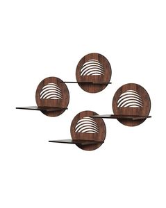 Wooden Wall Shelf Planter Stand Wall Mounted Floating Display <b>Rack</b> Decorative <b>Storage</b> Organizer for <b>Kitchen</b> Bedroom Living Room. - Product Image 4