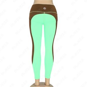 Blaze Fight Wear Leggings de Yoga de cintura alta sólida Cintura elástica Levantamiento de glúteos Pantalones de gimnasio Bolsillo de lazo lateral Crossover Absorbe el sudor - Product Image 3