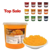 Perles Éclatantes en Gros 3,4 kg Bouteille Taïwan Certifié HALAL/HACCP Billes de Tapioca Mangue Popping Boba pour Bubble Tea