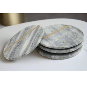 <b>Marble</b> <b>Coaster</b> Mats for Dining Tables Coffee Tables Living Room Customizable <b>Marble</b> <b>Coaster</b> Non-Slip Table Pads - Product Image 1