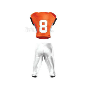 Uniforme de football américain de qualité supérieure en tissu polyester doux, idéal pour l'entraînement intensif et le confort le jour du match - Product Image 6