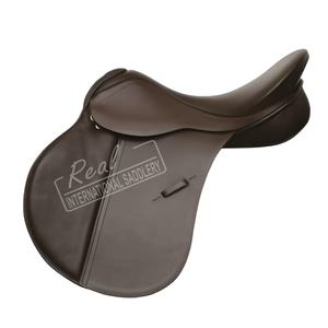Silla de Montar Inglesa de Cuero Hecha a Mano de Alta Calidad, Multiusos, con Impresión de Logotipo Personalizado, para Salto de Contacto Cercano - Product Image 1