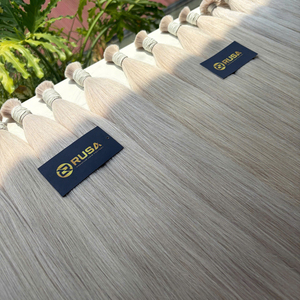 Cheveux humains blonds en gros, 100% naturels, cheveux vietnamiens de qualité supérieure, vierges, super double drawn, tendance - Product Image 1