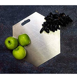 Planche à découper multifonctionnelle en acier inoxydable, simple et élégante, très vendue, pour la maison, l'hôtel et la cuisine. - Product Image 4