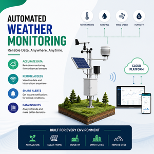 Sistema de Monitoreo Meteorológico IoT con Panel de Control en la Nube |   Estación Meteorológica Industrial OEM - Product Image 1