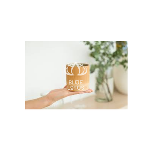 Tasse réutilisable en bambou naturel vintage HOT Blue Lotus 500ml-1L pour café, thé, eau, café, restaurant et acheteurs en gros - Product Image 1