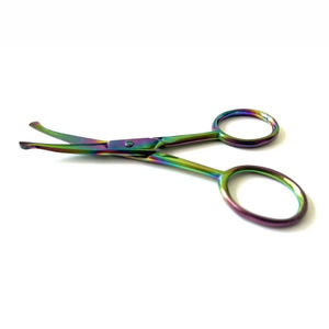 Ciseaux à sourcils en acier inoxydable de haute qualité, nouvelle couleur, tranchants, droits, sûrs, pour la coupe des poils du nez et du visage, pour la beauté et les soins des ongles. - Product Image 5