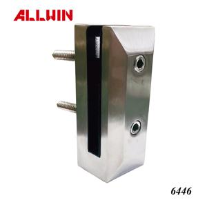 Frameless 2205 Matt Black Stainless Steel Square Side Mount Glass <b>Railing</b> Spigot Model 6442-BL Flooring Projects Total Solution - Product Image 4