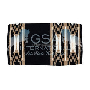 Manta de silla de montar personalizada, tejida a mano, estilo occidental, 100% lana de Nueva Zelanda, 34X36, para equitación y entrenamiento. - Product Image 2