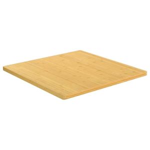 Table de salle à manger durable en bambou avec finition vernie, 31,5 x 31,5 pouces - Product Image 2
